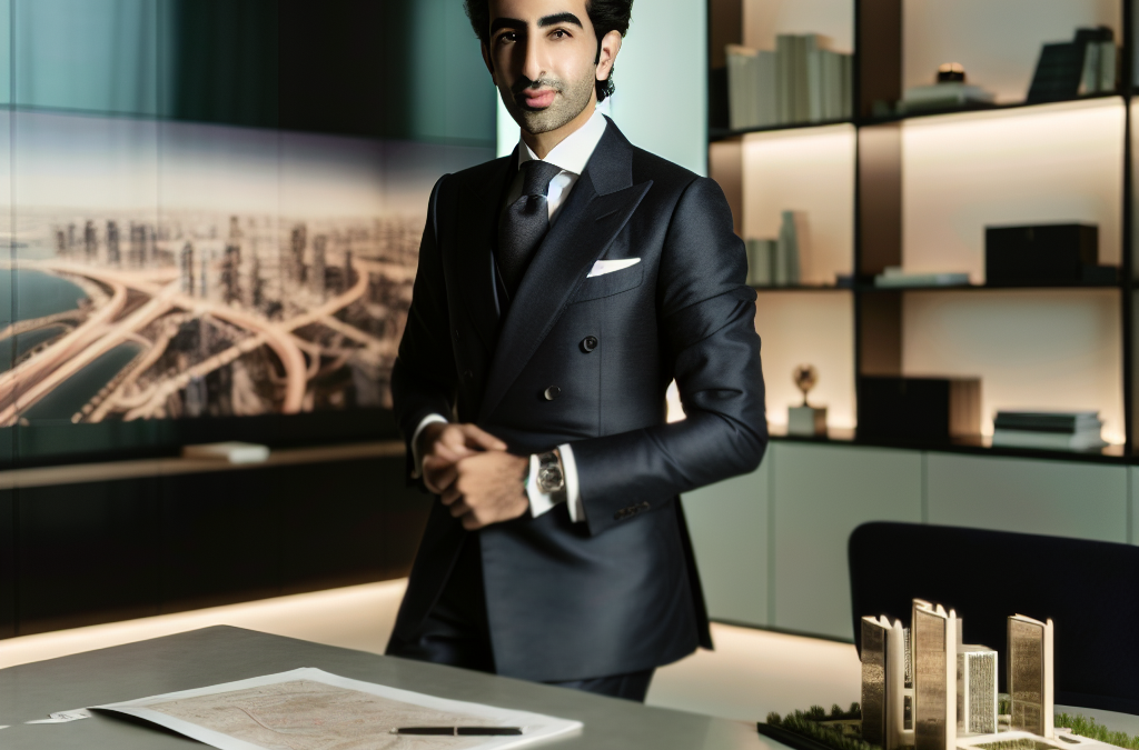 Businessman and real estate attorney in a modern New Jersey office setting