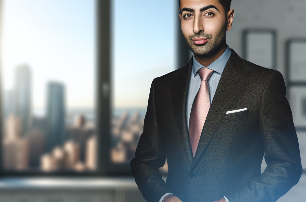 Professional portrait of a Morristown-area real estate attorney in a modern office setting